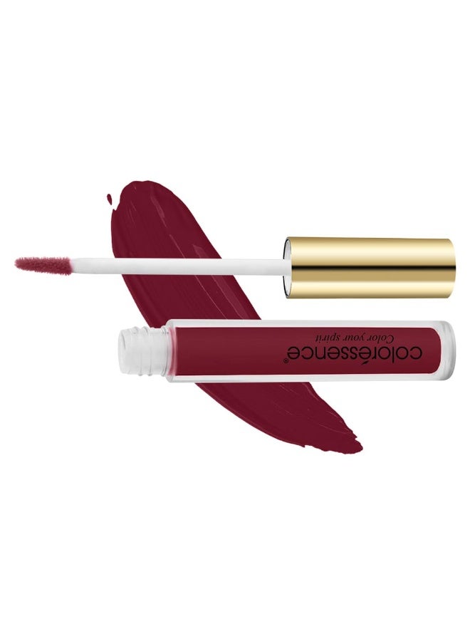 Coloressence Eternal Matte Liquid Sindoor, Maroon, 3ml | Quick Dry | Long Lasting | Sweatproof | Waterproof | Rich Color Highly Pigmented | Sponge Tip Applicator | Easy Application | - Image 3